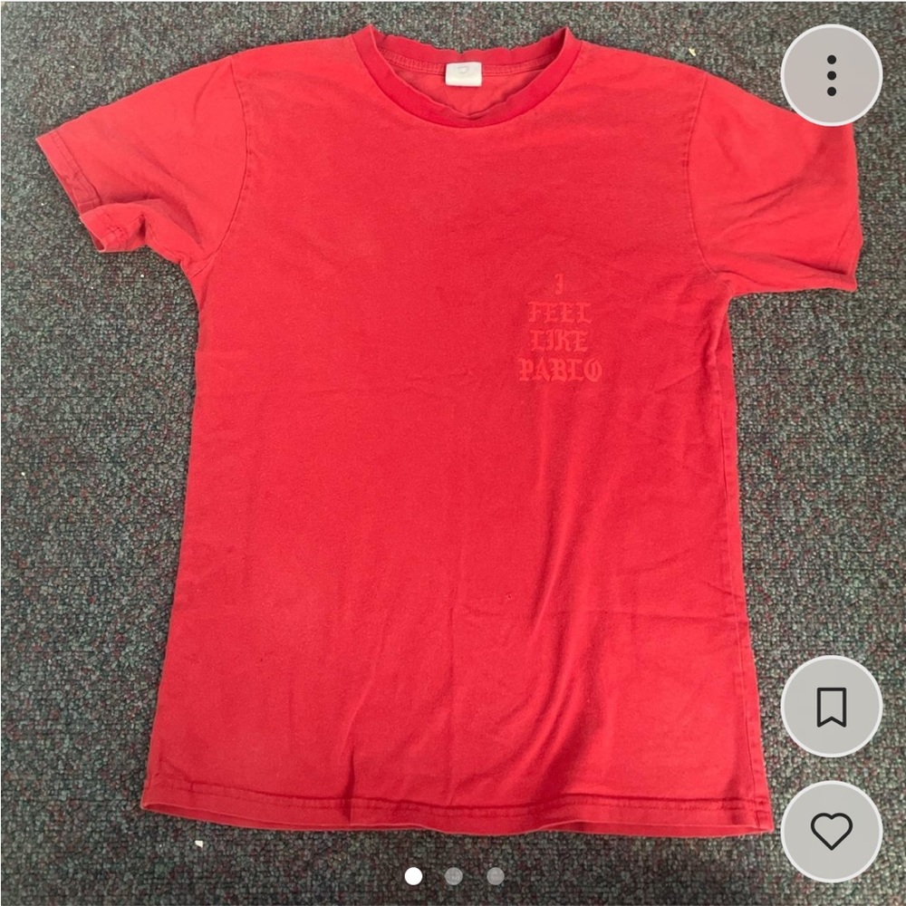 I feel like Pablo red graphic tee